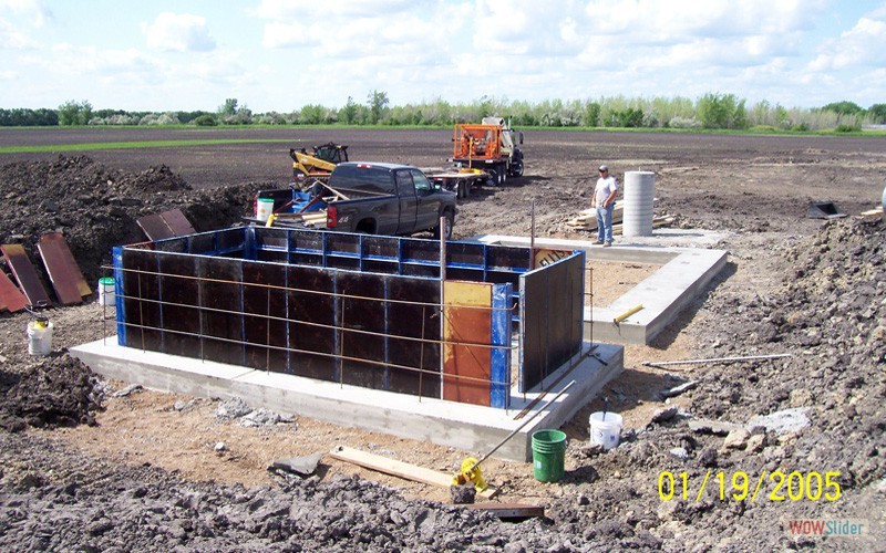 Installing a generator and building foundation